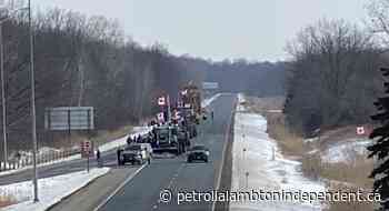 Traffic diverted from 402: two dozen vehicles parked at Forest Road exit - petrolialambtonindependent.ca