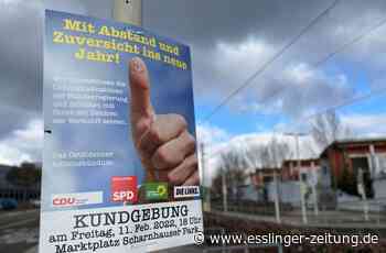 Kundgebungen in Esslingen und Ostfildern: Protest gegen „Spaziergänge“ - esslinger-zeitung.de
