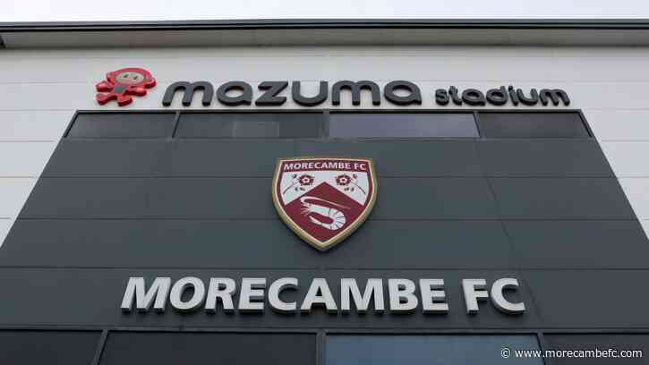 Club Statement 06/02/2022: Bolton Wanderers - News - Morecambe - Morecambe FC