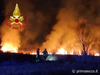 Fiamme all'alba: incendio domato da 4 squadre dei Vigili del fuoco - Prima Lecco