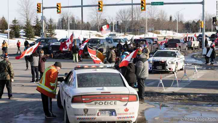 Access to three US-Canada border crossings cut off by trucker protest blockades - CNN