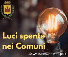 "Luci spente nei Comuni": anche Este aderisce all'iniziativa ANCI - Comune di Este