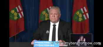 Premier Ford issues statement on trucker blockades - mybancroftnow.com