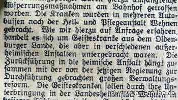 Zeitsprünge 1933: "Nur eine Wassersuppe für Klara F. aus Visbek" - OM online - OM Online