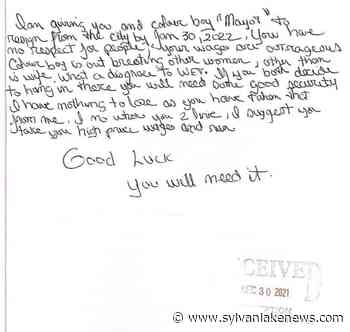 City of Wetaskiwin Mayor and City Manager receive serious threats in anonymous letter – Sylvan Lake News - Sylvan Lake News