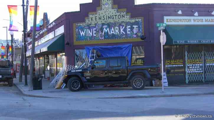Stolen vehicle used in smash-and-grab at Kensington Wine Market