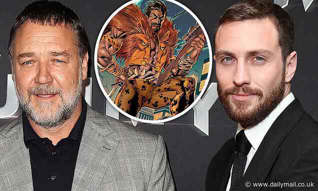 Russell Crowe joins Aaron Taylor-Johnson in Sony's new Marvel movie Kraven the Hunter - Daily Mail