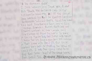 'Keep up the great work': Young B.C. boy pens thank you letter to first responders - Dawson Creek Mirror