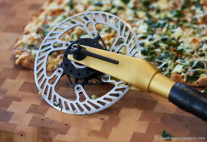 Bike inspired, limited edition premium rotary pizza cutter $360