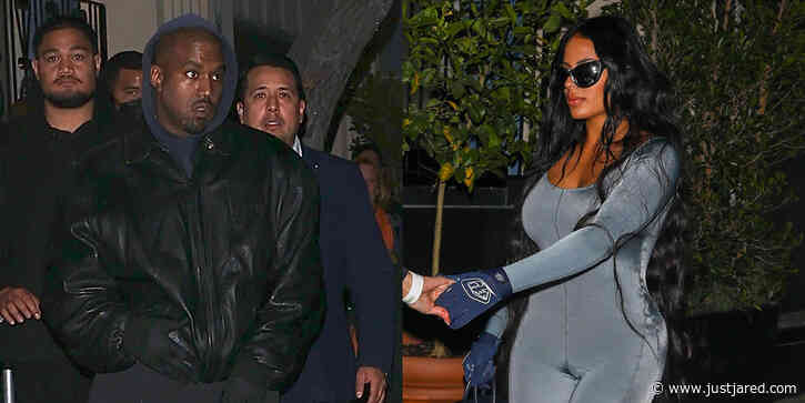 Kanye West Was Joined By Kim Kardashian Lookalike Chaney Jones Again - New Photos