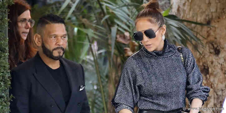 Jennifer Lopez Lunches With Manager Benny Medina On 'Marry Me' Premiere Day
