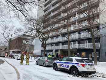 Fire quelled in downtown highrise apartment