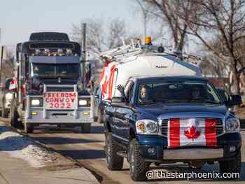 Photos: Freedom convoy rolls through Saskatoon