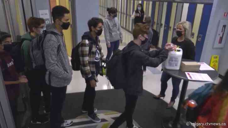 School mask debate heads to Jason Kenney's constituency office