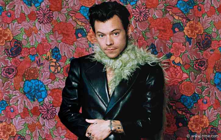 Harry Styles spotted filming music video on giant bed outside Buckingham Palace