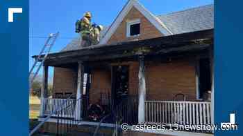 Two people displaced following house fire in Chesapeake