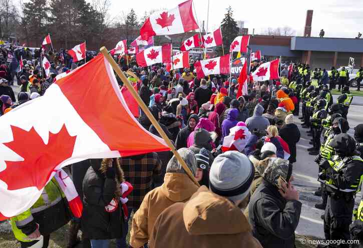 Blockades on Canada-US border continue as protests swell - Associated Press