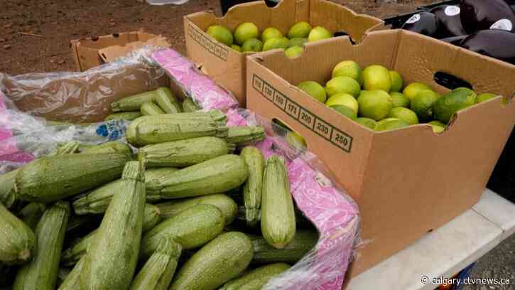 Handing out fresh produce to help Calgarians stay healthy