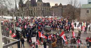 2 arrested, vehicle seized during anti-mandate protest in Fredericton - Global News