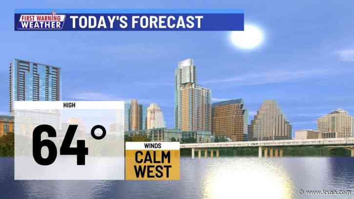 Cold start but sunny and very pleasant day ahead