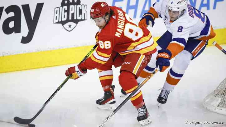 Flames run win streak to six in a row with victory over Islanders