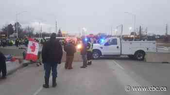 Police break up remaining protest at Windsor's Ambassador Bridge