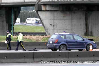 VIDEO: Crash at overpass tied up traffic through Langley - Langley Advance Times