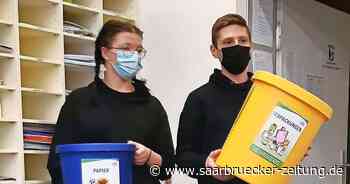 Schülervertretung macht TBBZ Neunkirchen nachhaltig stark durch Mülltrennung - Saarbrücker Zeitung