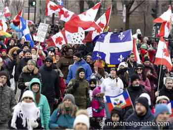 Convoy supporters march in Montreal: 'I hope the protest in Ottawa doesn’t stop' - Montreal Gazette