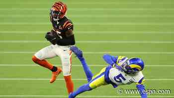 Did officials miss a penalty on Tee Higgins' 75-yard TD in the Super Bowl? Why the Rams have a strong case