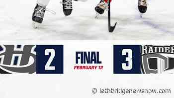 Hurricanes fall 3-2 to Raiders Saturday - Lethbridge News Now