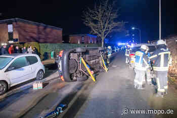 Bei Hamburg: Rentner (85) rammt parkendes Auto und landet auf der Seite - Hamburger Morgenpost