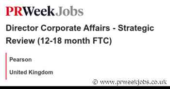 Pearson: Director Corporate Affairs - Strategic Review (12-18 month FTC)