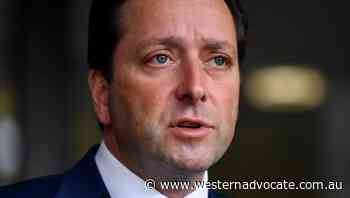 Vic opposition leader, MPs cop mask fines - Western Advocate