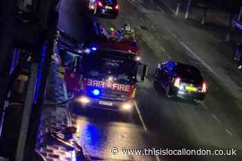 London Road Kingston fire: Four treated by ambulance crews