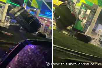 Man taken to hospital after car overturns at Sidcup bypass BP station
