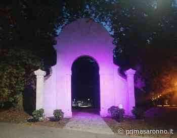 L'Arco dei Platani in viola per la Giornata dell'Epilessia - Prima Saronno