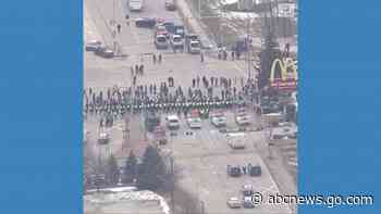 WATCH:  Police block off area surrounding Ambassador Bridge