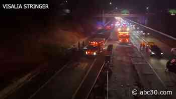Man hit and killed by car while trying to cross Highway 198 in Visalia