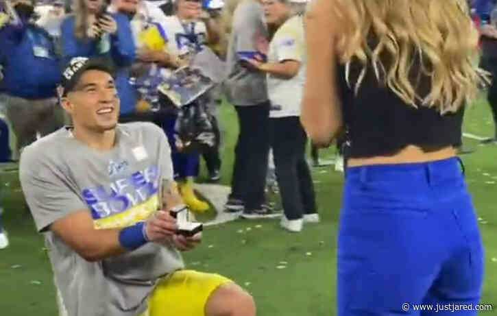 L.A. Rams' Taylor Rapp Gets Engaged to Dani Johnson After Super Bowl Win (Video)