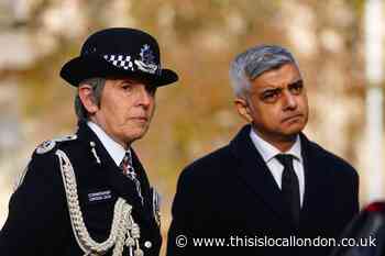 Metropolitan Police Federation has 'no faith' in Sadiq Khan