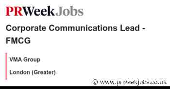 VMA Group: Corporate Communications Lead - FMCG