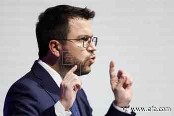 Aragonès urge a Sánchez a resolver el conflicto catalán para parar a PP y Vox - Agencia EFE