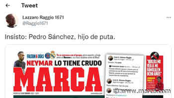 Gómez-Raggio vuelve a la carga: "Pedro Sánchez, hijo de p...." - Marca.com