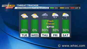 First Alert Weather: A little snow, and a big warmup on the way