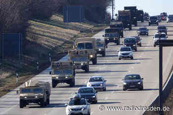 Militär-Konvois rollen an Dresden vorbei nach Osten - Radio Dresden