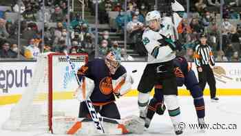 Skinner's 1st shutout helps Oilers beat Sharks