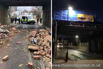 Rail line and road reopen after lorry hits Bromley bridge