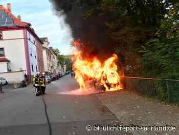 Kleinwagen in Neunkirchen abgebrannt! – Blaulichtreport-Saarland.de - Blaulichtreport-Saarland