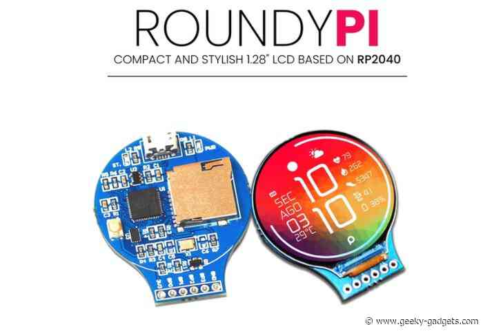 RoundyPi Color LCD dev board powered by Raspberry Pi 2040